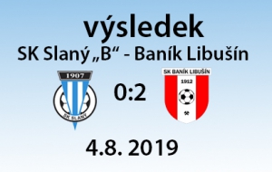 SK Slaný B - Baník Libušín    0 : 2   (0 : 0)