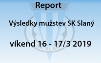 Report mužstev SK Slaný 16 - 17.3  2019