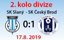 SK Slaný – SK Český Brod  0 : 1  ( 0 : 1 )